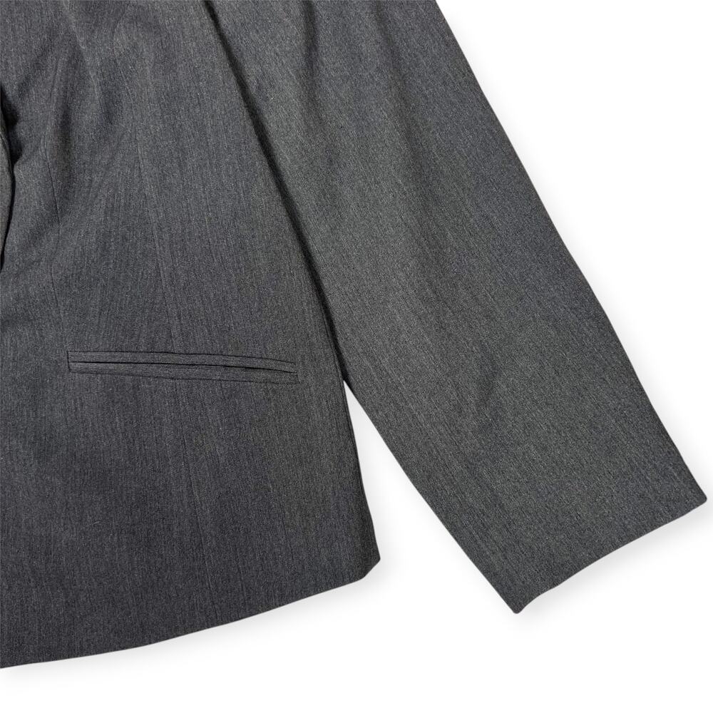 MM LaFleur Roxane Charcoal Work Jacket 1X Soft Twill Double Button Blazer NWOT - Picture 11 of 15
